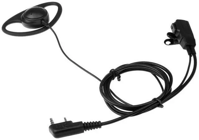 Alt view image 4 of 4 - D-Shape Walkie Talkie Headset with MIC PTT Walkie Talkie Earpiece Headset Multifunctional for Baofeng Kenwood Puxing TYT Radio
