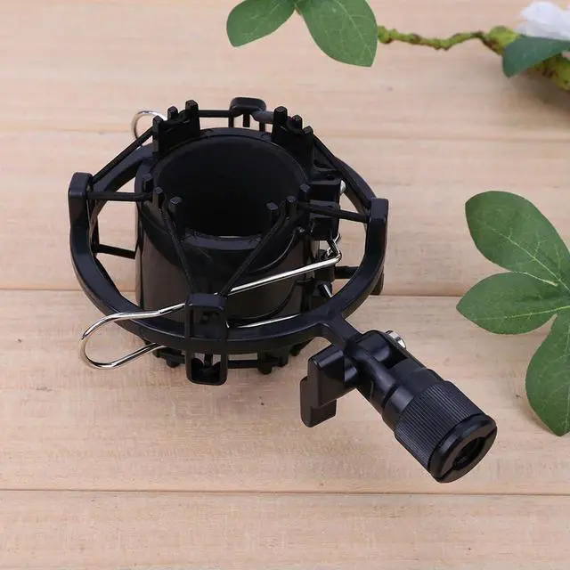 Alt view image 4 of 4 - Microphone Shock Mount Improve Recording Anti-Vibration Mic Holder Mic Clip Shock Holder for 43mm-55mm Diameter Mic