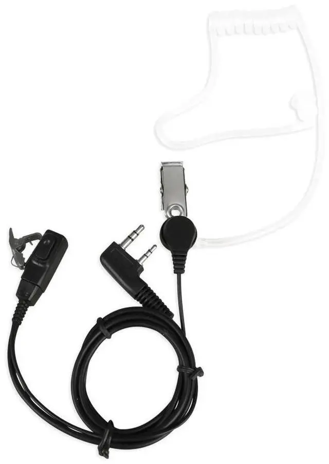 Main image of 2 Pin Walkie Talkie Earpiece Headset Multifunctional PTT Mic Earphone Walkie Talkie Headset Privacy for Kenwood Radio