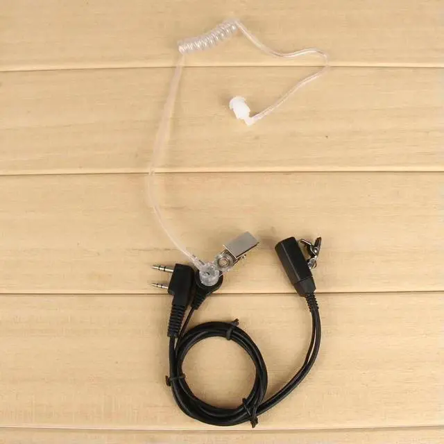 Alt view image 2 of 4 - 2 Pin Walkie Talkie Earpiece Headset Multifunctional PTT Mic Earphone Walkie Talkie Headset Privacy for Kenwood Radio
