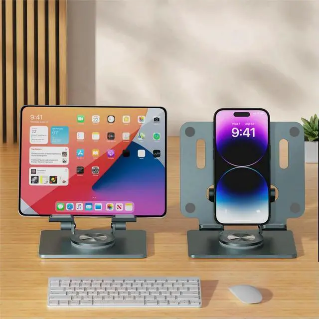 Main image of Foldable Adjustable Laptop Holder 360° Rotation Tablet Holder Al-Alloy Stable Compatible with Tablet