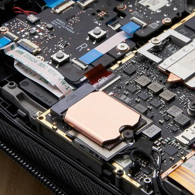 Alt view image 2 of 4 - Copper SSD Cooler Radiator with Thermal Silicone Pad Heat Cooler Radiator Game Console Accessories for Steam Deck M.2 2230 SSD