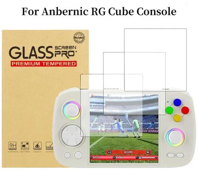 Alt view image 2 of 4 - For Anbernic RG Cube Screen Protector Film Anti-Scrach HD Screen Protective Film Tempered Glass Protective Film Game Accessories