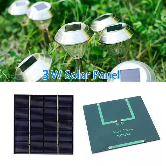Alt view image 2 of 4 - 3W 5V Solar Panel Charger Photovoltaic Cells Phone Power Bank for Solar Light for 3.7V 3-5V /Phone Charger