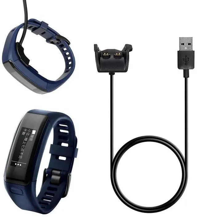 Alt view image 3 of 4 - USB Charger Charging Cable Charger Cord Replacement Charging Cable Cord Dock Stand for Garmin VivoHR Watch