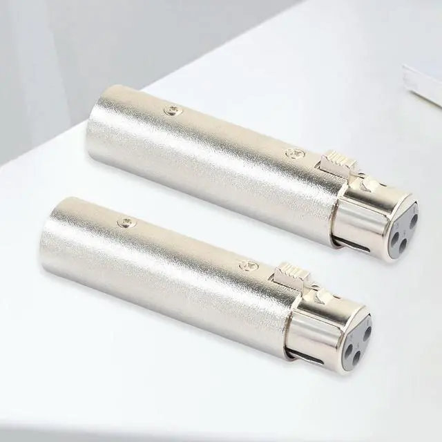 Alt view image 2 of 4 - 2x XLR 3Pin Male to Female Phase Reversal Adapter Plug Socket Cable Connect