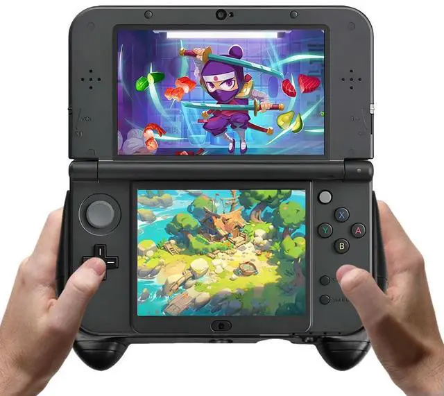 Main image of Hand Grip Handle Stand with Kick-Stand Controller Grip Case Protective Cover Skin Hand Grip Holder for 3DS XL LL