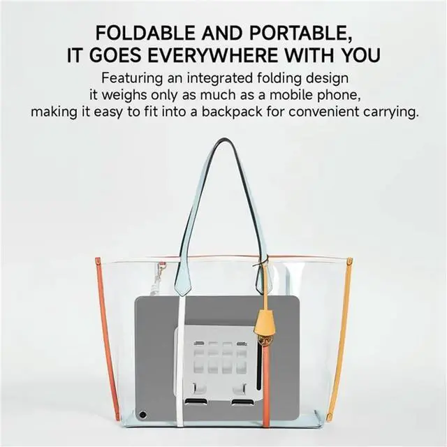 Alt view image 4 of 4 - Aluminum Tablet Stand Holder for Desk Dual Rod Support Tablet Holder Adjustable Riser Applicable to 4-12.8inch