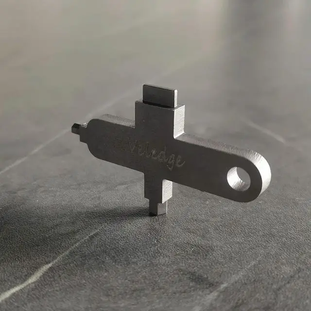 Alt view image 3 of 4 - EDC Camera Plate with M4 M2.5 Hex Wrench Large-Slotted Screwdriver Tighten Multi-Tool Manganese Steel Camera Lens Spanner