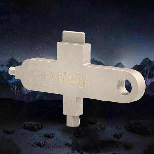 Alt view image 4 of 4 - EDC Camera Plate with M4 M2.5 Hex Wrench Large-Slotted Screwdriver Tighten Multi-Tool Manganese Steel Camera Lens Spanner