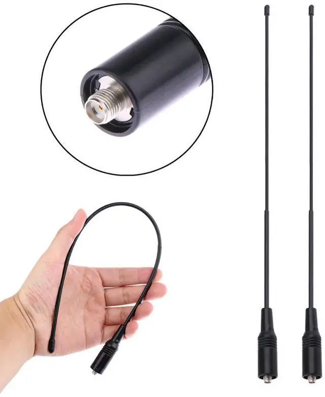 Alt view image 4 of 4 - 2pcs Dual Band Handheld Radio Antenna Flexible NA-771 Antenna 144/430 MHz Walkie Talkie Accessories for Baofeng UV-5R KG-UVD1