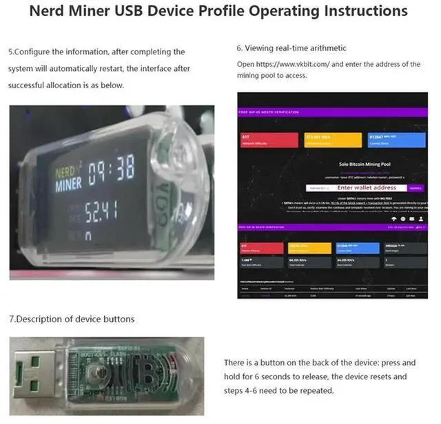 Alt view image 4 of 4 - Mini USB Mining Machine Nerdminer V2 74KH/S USB BTC Crypto Miner Solo Lottery Miner BTC Solo Miner With Display