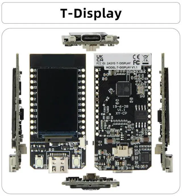 Alt view image 2 of 4 - For Nerd Miner CH340K T-Display 1.14Inch LCD Control Board ESP32 Wireless Module for BTC Bitcoin Solo Lottery Miner 16MB