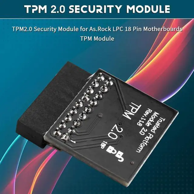 Alt view image 3 of 4 - TPM2.0 Security Module for As.Rock LPC 18 Pin Motherboards TPM Module for Rack
