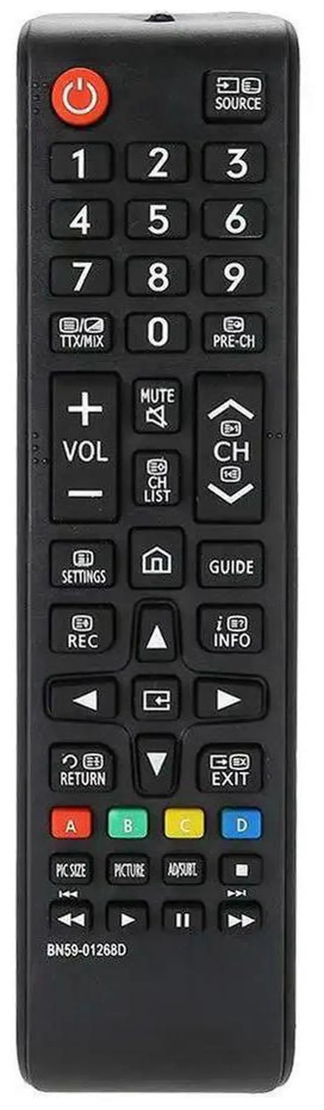 Alt view image 2 of 4 - BN59-01268D Remote Control Comfortable Grips TV Wireless Controller Powered Replacement Parts for TV UE40MU6103