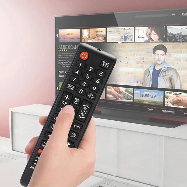 Alt view image 3 of 4 - BN59-01268D Remote Control Comfortable Grips TV Wireless Controller Powered Replacement Parts for TV UE40MU6103