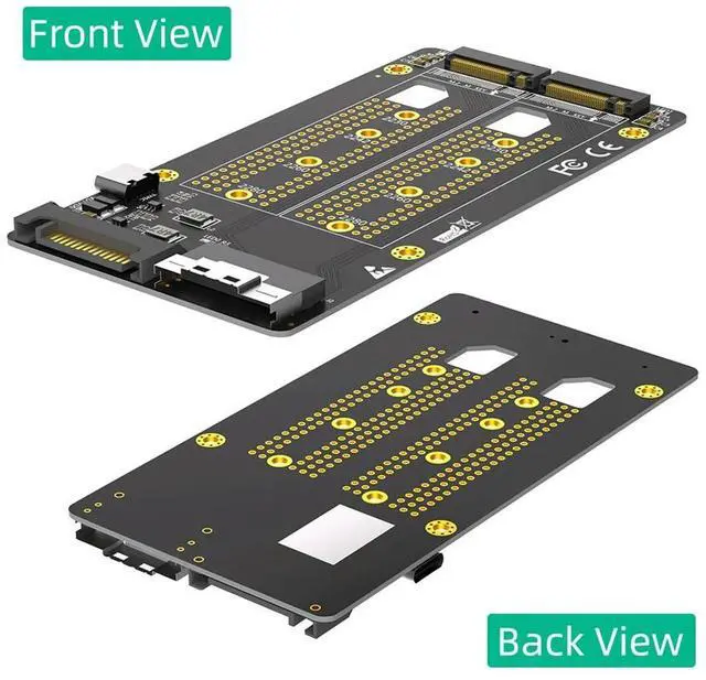 Main image of Dual 2X M.2 NVME SSD To SFF-8654 8X Adapter (Pcie Bifurcation Motherboard Is Required)