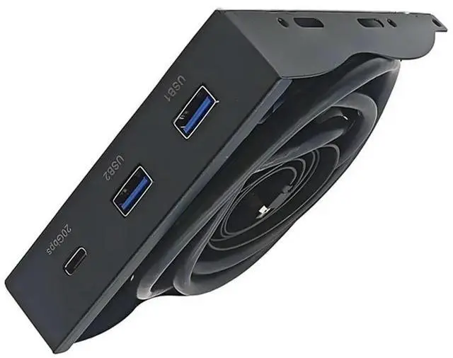 Alt view image 4 of 4 - USB3.2 GEN2 TYPE-C 3.5-Inch Floppy Front Panel 2 Port USB3.2 + 1 Port USB3.2 Type-C 20Gbps For 3.5 Inch Floppy Drive Bay