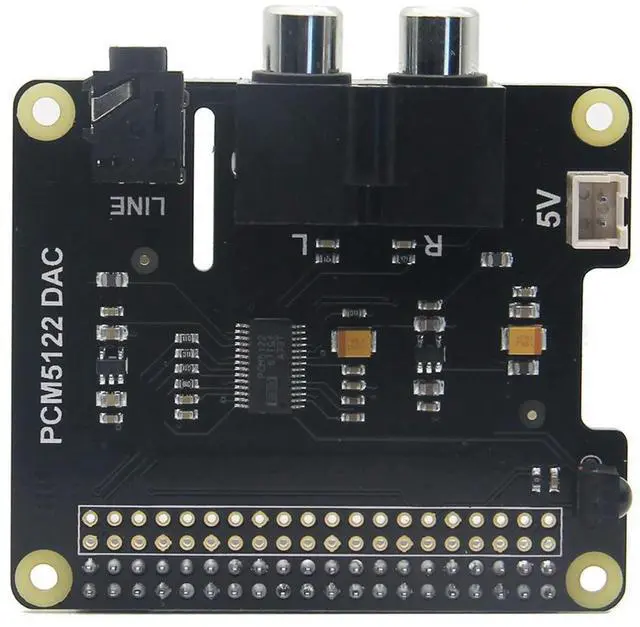 Main image of Expansion Board HiFi DAC+ Full-HD Audio PCM5122 Chip 24-Bit Expansion-Board for Raspberry Pi 3 Model B/2B/B+/A+