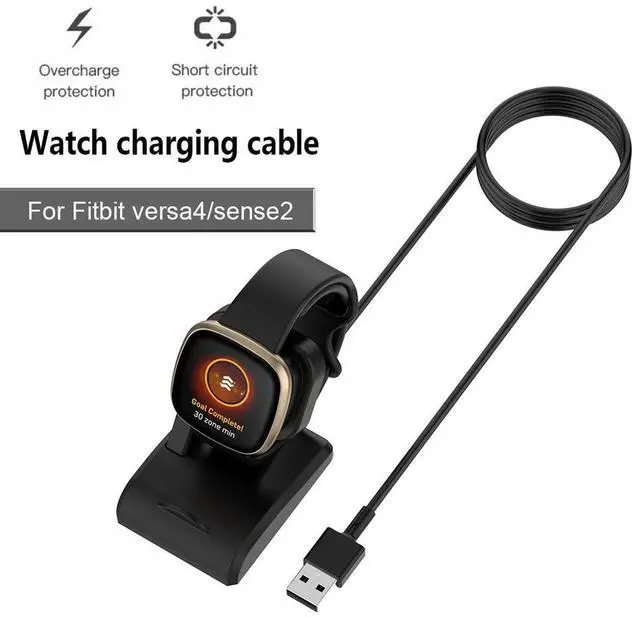 Alt view image 4 of 4 - 1m Charging Dock Station watch Accessories Watch Charger Cable with Chip Protection Charging Dock for Fitbit Versa4 /sense2
