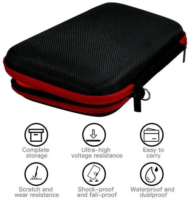 Alt view image 2 of 4 - EVA Travel Protective Handbag Shockproof Protection Bag Waterproof Anti-Scratch for Powkiddy RGB30/RGB20SX Handheld Game Console