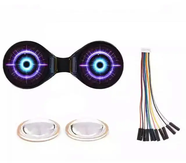 Alt view image 4 of 4 - 0.71inch Dual Eye LCD Module 160x160 Resolution 65K Color Screen SPI Interface for Raspberry Pi ESP32