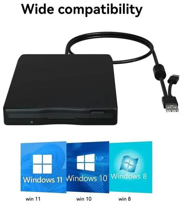 Main image of USB Floppy Disk Reader Floppy Disk Drive Dual Interface External USB C Floppy Disk Drive For PC Laptop Notebook Desktop