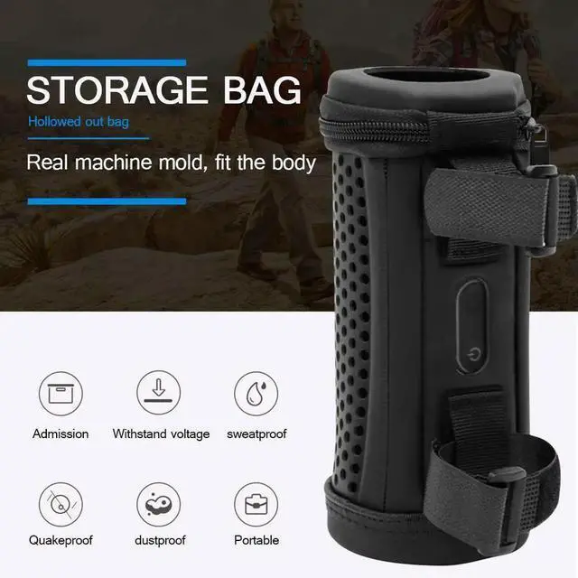 Alt view image 2 of 4 - Speaker Bag Portable Hollow Hard Shell Protective Carrying Case for