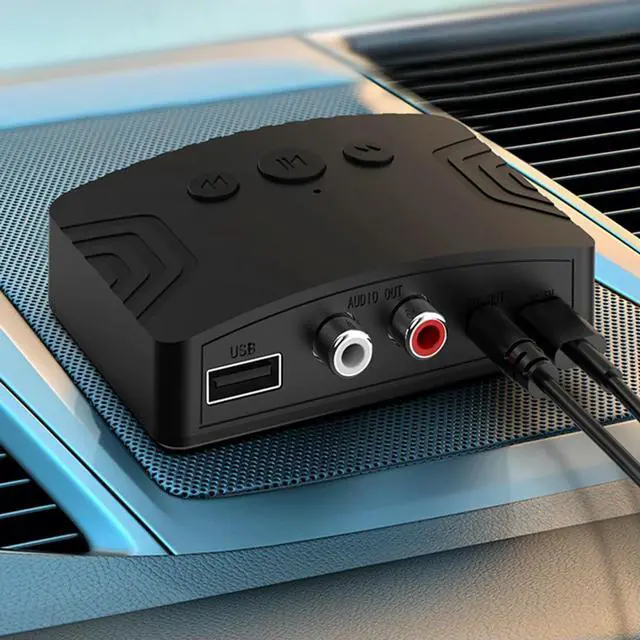 Alt view image 4 of 4 - Audio Receiver Type-C Portable Music Receiver Bluetooth-Compatible Dual Output Interface Multifunctional DC 5V for TV PC Speaker