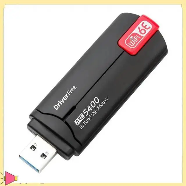 Main image of AX5400 6e Adapter 5400Mhz USB3.0 Adapter 2.4G/5G/6Ghz Adapter WPA3 802.11AX Wireless Network Card For Win 10/11