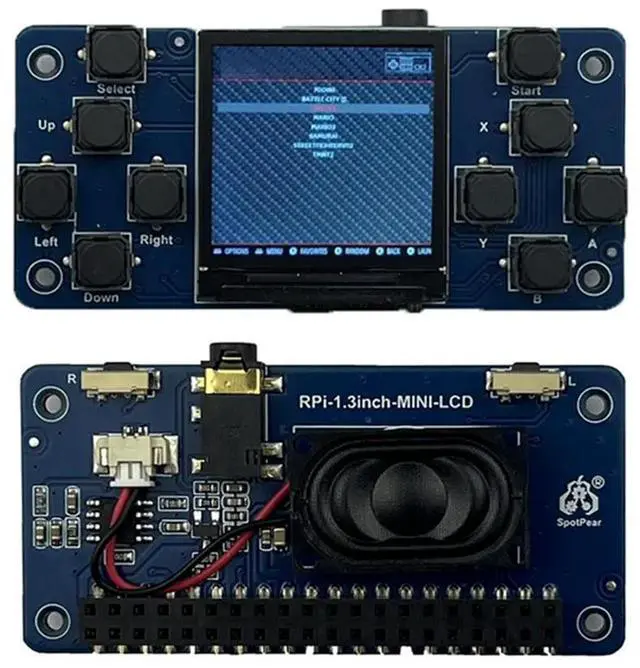 Main image of For Raspberry Pi Zero 2W /3B/4B/PI5 Module Display 1.3 Inches LCD With Game Buttons And Speaker Module