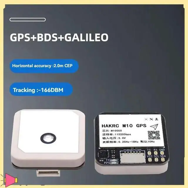 Alt view image 2 of 4 - M10 GPS Module Withqmc5883 Compass GPS+BDS+GALILEO 25X25mm Forrc FPV Long Range Airplane
