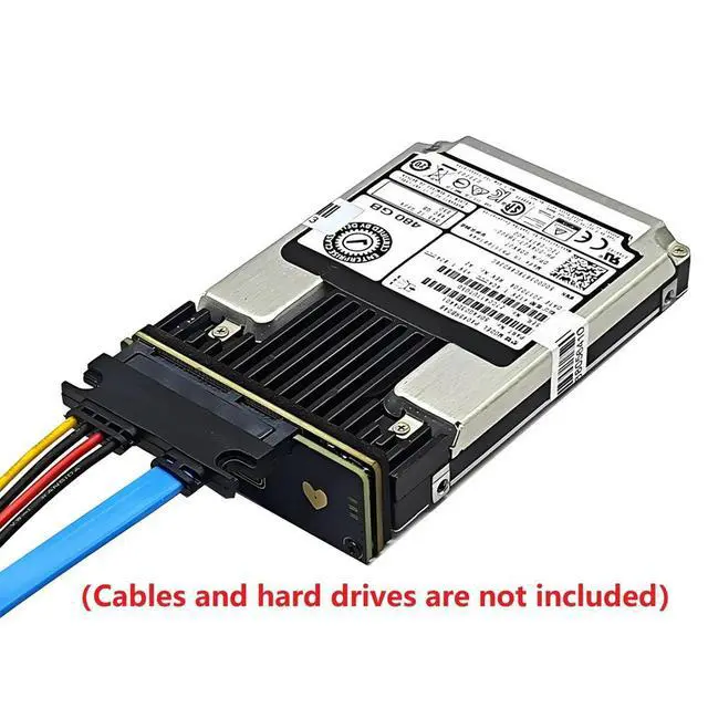 Alt view image 4 of 4 - SATA to SAS Expansion Card Adapter 6Gbps SATA (7&15)22Pin Male to SAS 29Pin Female Expansion Card for 2.5inch 3.5inch
