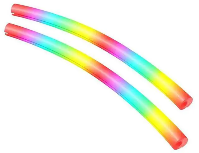 Alt view image 2 of 4 - 2Pcs Silicone Tube Sleeve 5V 3PIN ARGB Luminous Sleeve Water Cooling Raditor Tube Soft Tube Computer Case Decoration