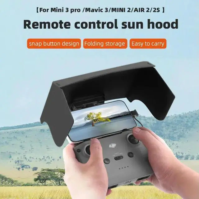 Alt view image 2 of 4 - Remote Controller Monitor Sunshade Foldable Sunshade Drone Accessories Eye Protection for Mavic 3/Mini 2/Air 2S/MINI 3 Pro RC-N1