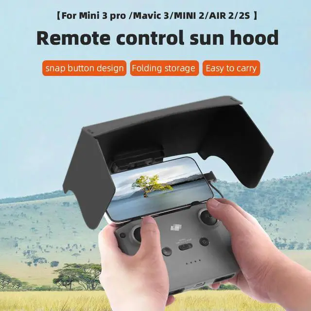 Alt view image 3 of 4 - Remote Controller Monitor Sunshade Foldable Sunshade Drone Accessories Eye Protection for Mavic 3/Mini 2/Air 2S/MINI 3 Pro RC-N1