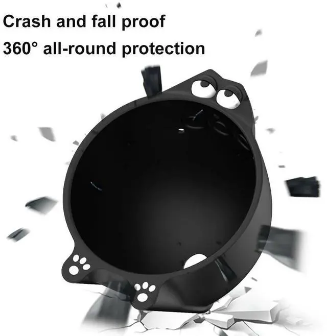 Alt view image 2 of 4 - Silicone Protective Case Cute Funny Kawaii Case Cover Alarm Clock Case Cover for  Echo Spot (2024 Release) Case