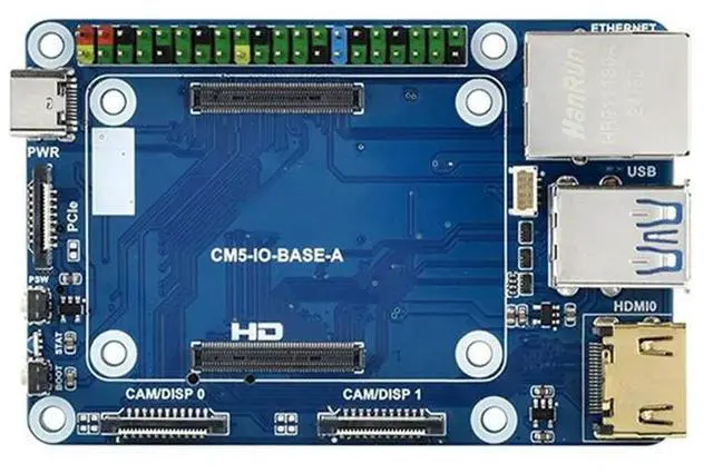 Alt view image 4 of 7 - Mini Base Board for Raspberry Pi Compute Module5 JST-SH FAN USB HDMI-Compatible RJ45 Gigabit Ethernet M.2 Slot for CM5