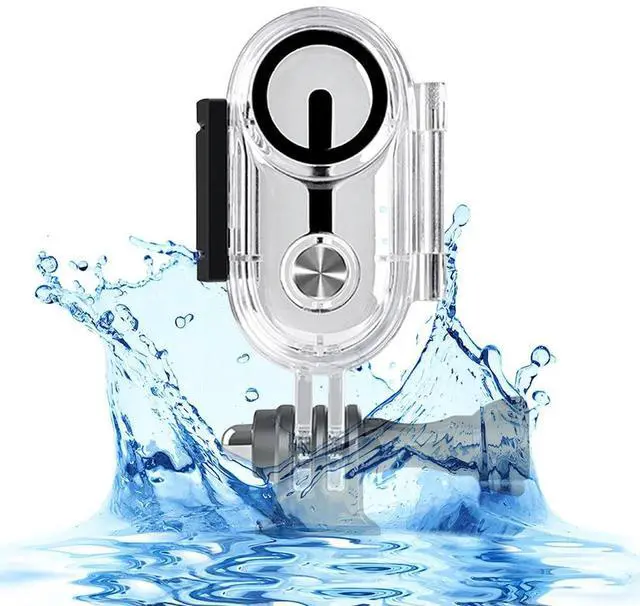 Alt view image 2 of 4 - Optical Tempered Glass Camera Protective Housing Case Buckle Design Camera Protective Case Invisible Dive Case for Go3