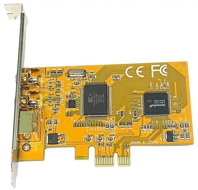Alt view image 3 of 7 - PCIE To AV 878A Video Capture Card PCIE 878 Surveillance HD Image 640X480 2 PORTS AV Svhs Terminal Connector Capture Card