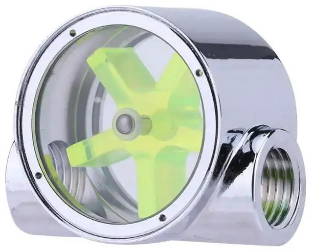 Alt view image 2 of 4 - G1/4 5-Leaves Impeller l Water Flow Meter  44 X 35 X 25 mm cooler accessory for PC Water Cooling System
