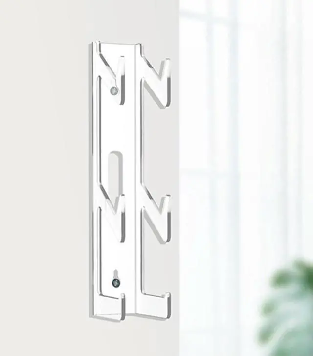 Alt view image 2 of 4 - Transparent Headset Stand Hanger Space Saving Wall Mounted Game Controller Bracket Mount Rack for PS4/PS3/Xbox/Switch