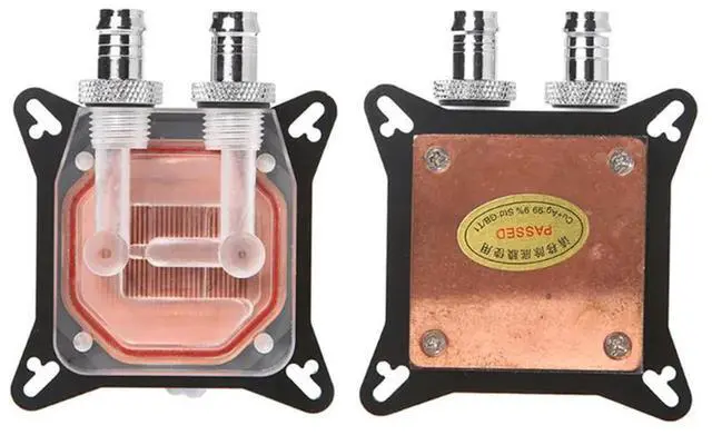 Alt view image 4 of 7 - GPU Water Block Cooling Double Channel Copper Cooler For Graphics Card Radiator