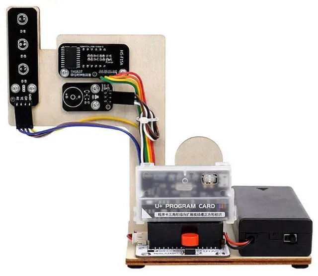 Alt view image 4 of 7 - DIY Traffic Signal Light Kit Programming Kit with U+ Program Card Compatible with for Mixly