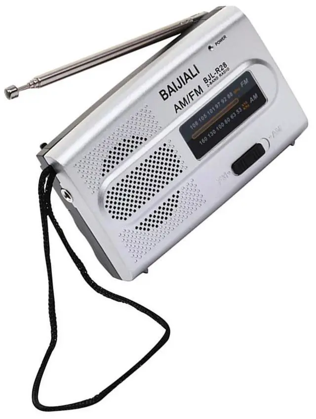 Alt view image 3 of 6 - Digital Two-band Radio Memory Function Handheld Short/Long Wave Radio Devices Manual Channel Search Built-In Speaker for Outdoor