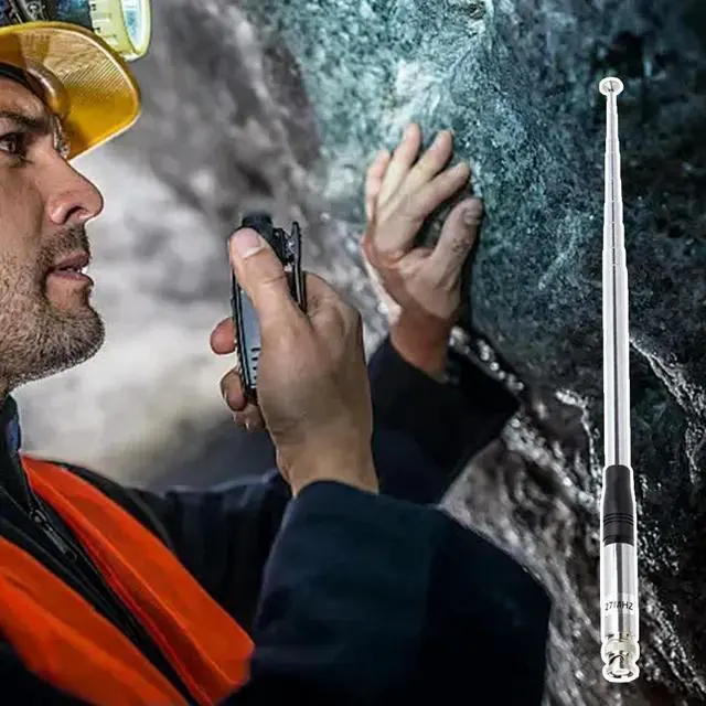 Alt view image 4 of 4 - 27Mhz Antenna 9-Inch To 51-inch Telescopic/Rod Antennas BNC Male Connector Telescopic Antenna for Cobra Midland Uniden CB Radio