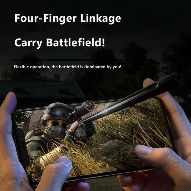 Alt view image 4 of 5 - Game Controller Gamepad Precision Fire Aim Mobile Phone Gaming Trigger Gamepad for PUBG AK05 Mobile Fire Aim Button