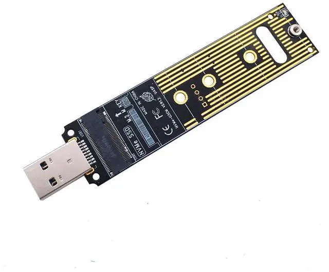 Alt view image 3 of 4 - M.2 NVME USB 3.1 Adapter USB3.1 M.2 NVME To USB Card Reader M.2 NVME To USB-A 3.0 Internal Converter Card for PCI-E/M.2 Nvme SSD