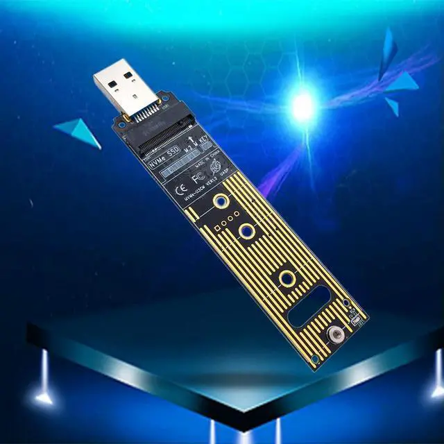 Alt view image 4 of 4 - M.2 NVME USB 3.1 Adapter USB3.1 M.2 NVME To USB Card Reader M.2 NVME To USB-A 3.0 Internal Converter Card for PCI-E/M.2 Nvme SSD
