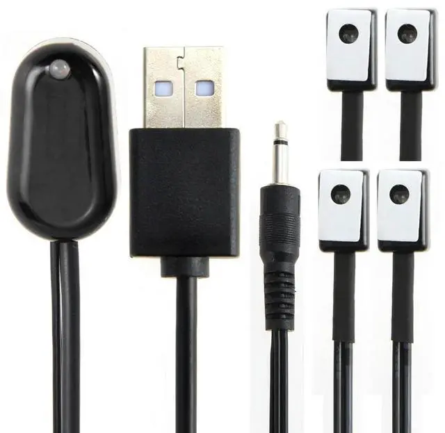 Main image of All-in-One IR Extender 1 Receiver 4 Emitter Emitters Infrared IR Repeater Kit Infrared Repeater Remote Control for Amplifier TV